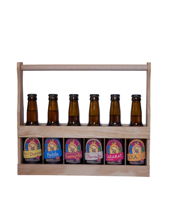 Box Legno 6 Birre Troll 33 cl